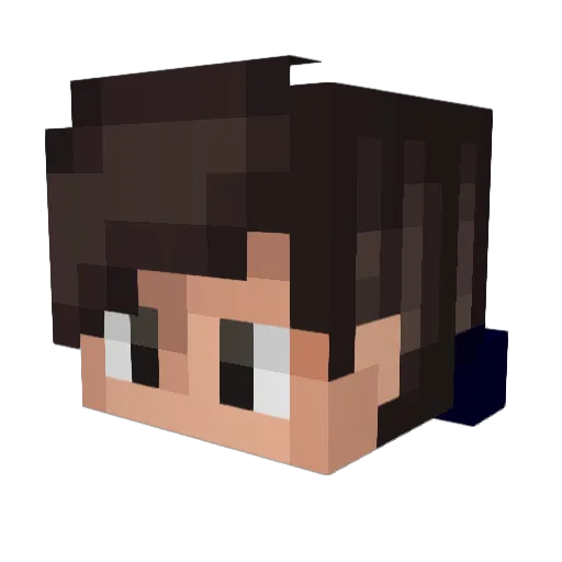 jp97415 Minecraft avatar head, 3D render