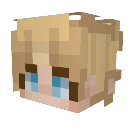 jp_gaming1231 Minecraft avatar head, 3D render