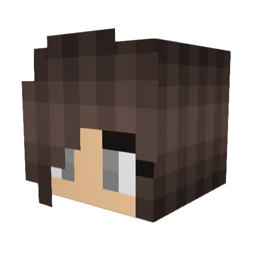 jpalombi Minecraft avatar head, 3D render
