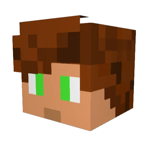 jpbonne1 Minecraft avatar head, 3D render