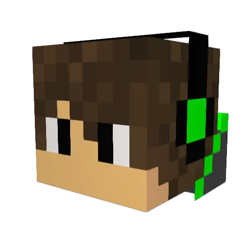 jpcreeperman Minecraft avatar head, 3D render