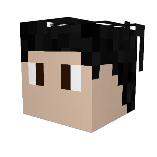 jpeliz Minecraft avatar head, 3D render