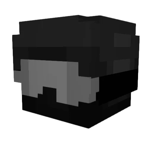 jpen_4 Minecraft avatar head, 3D render
