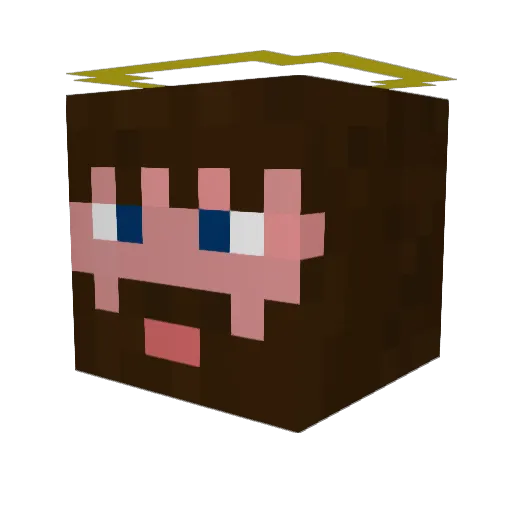 jpforest Minecraft avatar head, 3D render