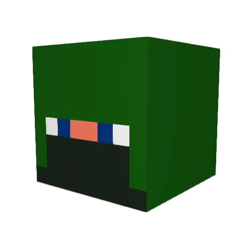 jpfunkey Minecraft avatar head, 3D render