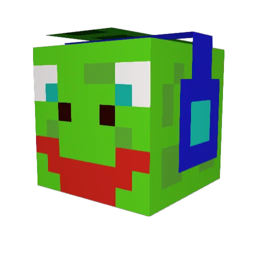 jphloko Minecraft avatar head, 3D render