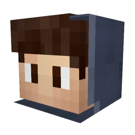 jpizel7 Minecraft avatar head, 3D render