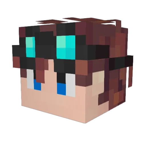 jpk99 Minecraft avatar head, 3D render
