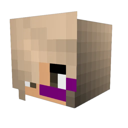 jpkandy Minecraft avatar head, 3D render