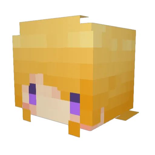jpnd Minecraft avatar head, 3D render