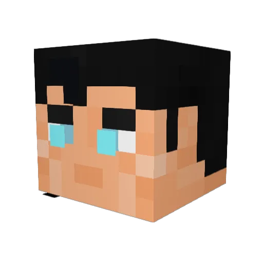 jpokrant Minecraft avatar head, 3D render