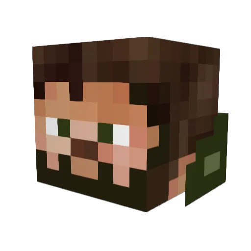 jpov99 Minecraft avatar head, 3D render