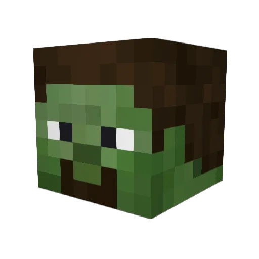 jpoxman Minecraft avatar head, 3D render