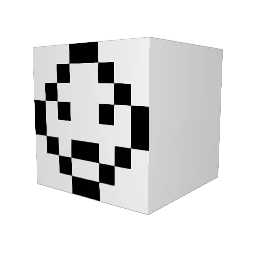 jpq_ Minecraft avatar head, 3D render