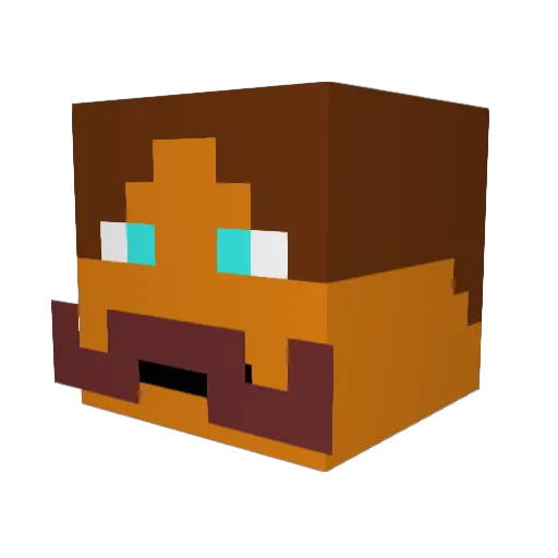 jpr54321 Minecraft avatar head, 3D render