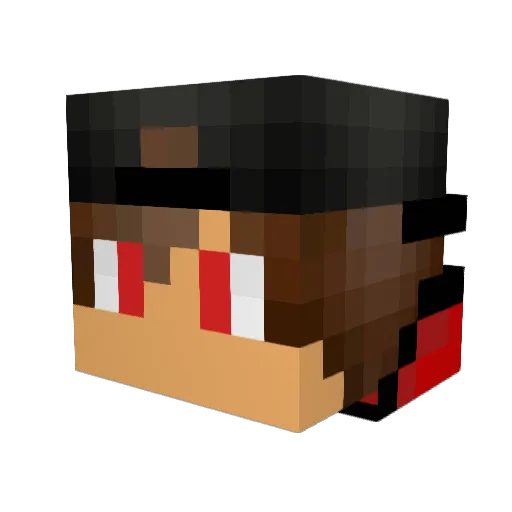 jprocha Minecraft avatar head, 3D render