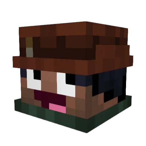 jproderps Minecraft avatar head, 3D render