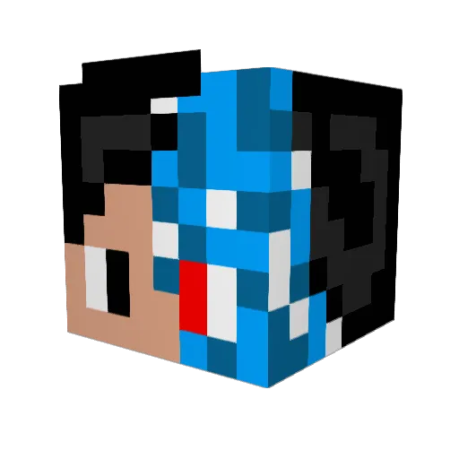 jpsbarreto Minecraft avatar head, 3D render