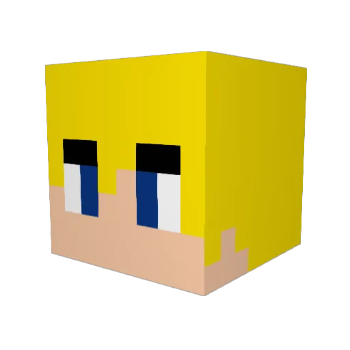 jptmmt Minecraft avatar head, 3D render