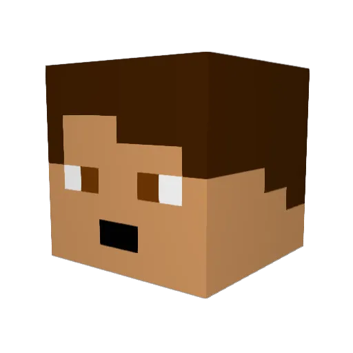 jptnt920 Minecraft avatar head, 3D render