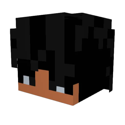 jpvpin Minecraft avatar head, 3D render