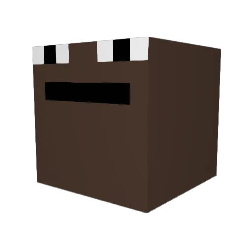 jqae Minecraft avatar head, 3D render