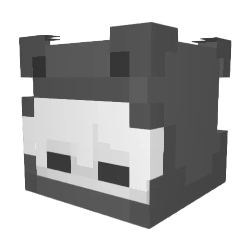 jqzub Minecraft avatar head, 3D render