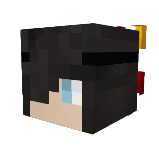 jr201297 Minecraft avatar head, 3D render