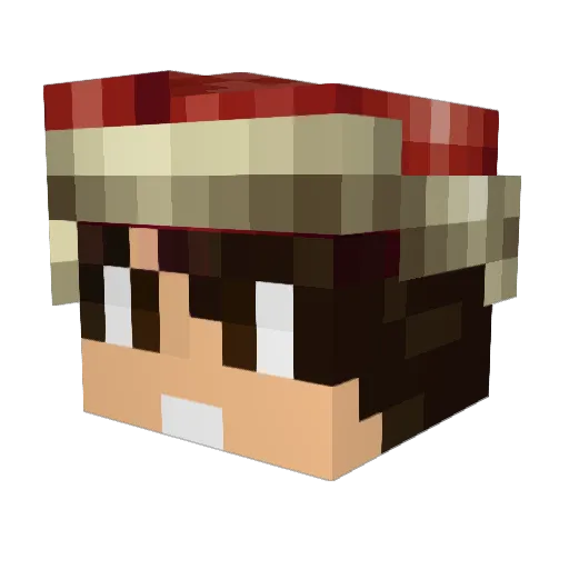 jr2102 Minecraft avatar head, 3D render