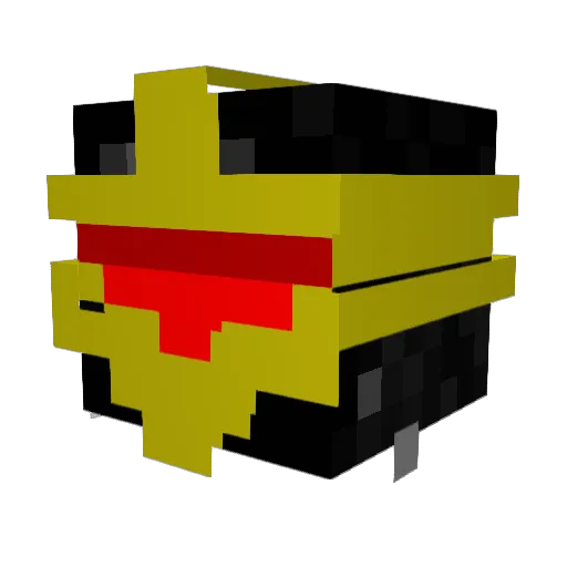 jr7150b Minecraft avatar head, 3D render