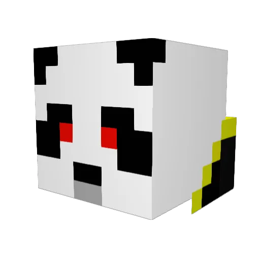 jrFrizzle Minecraft avatar head, 3D render
