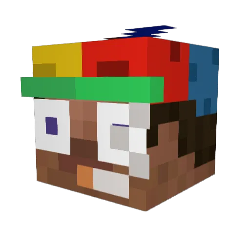 jr_chiller Minecraft avatar head, 3D render