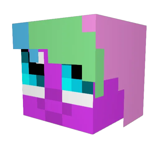 jrbeall Minecraft avatar head, 3D render
