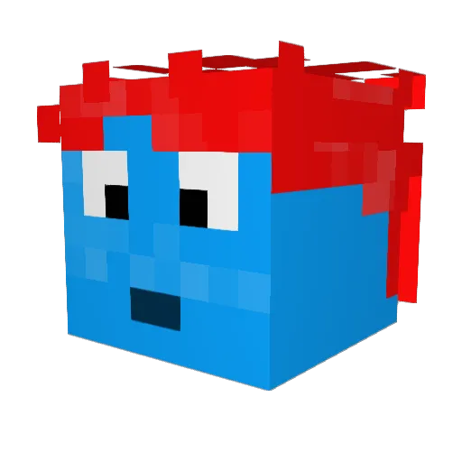 jrbwarrior Minecraft avatar head, 3D render