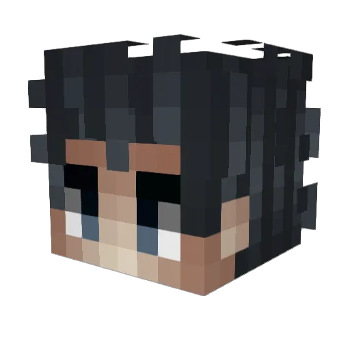 jrecompte Minecraft avatar head, 3D render