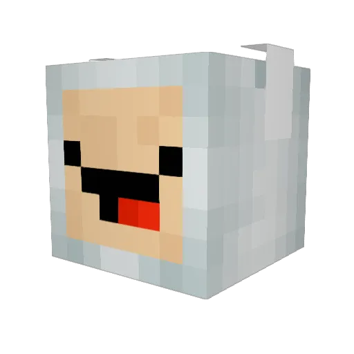 jred377 Minecraft avatar head, 3D render