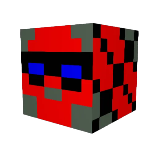 jrepri Minecraft avatar head, 3D render
