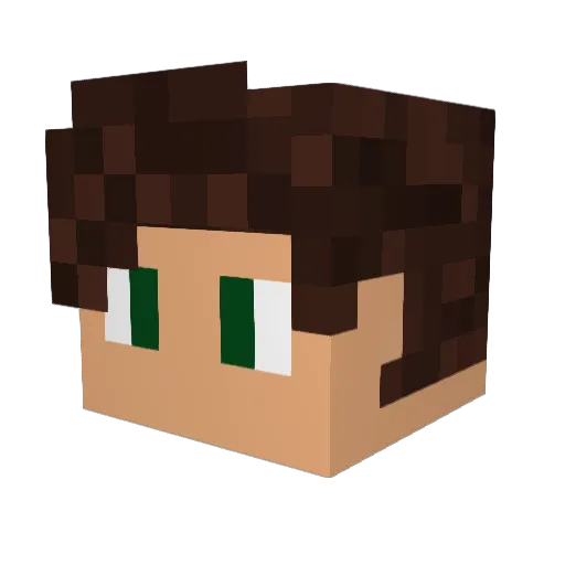 jreutter1996 Minecraft avatar head, 3D render