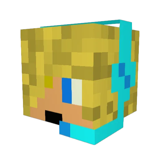 jrey123 Minecraft avatar head, 3D render