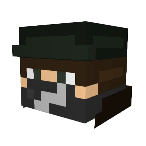 jreyzd Minecraft avatar head, 3D render
