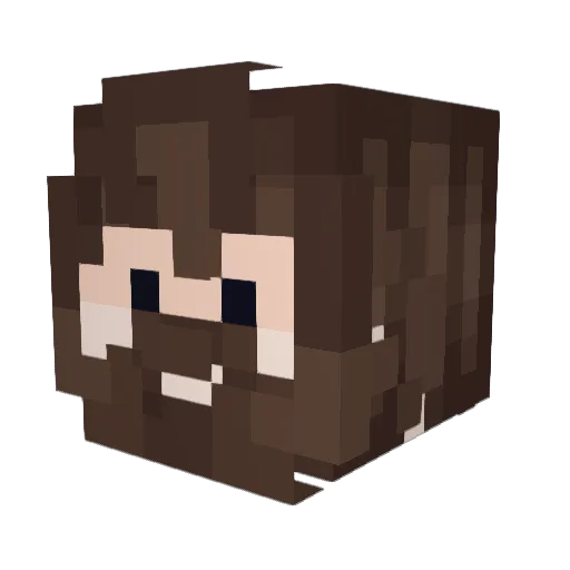 jrfl Minecraft avatar head, 3D render
