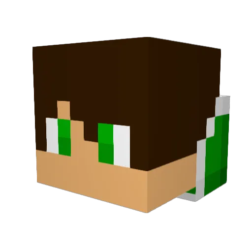 jrfy52 Minecraft avatar head, 3D render
