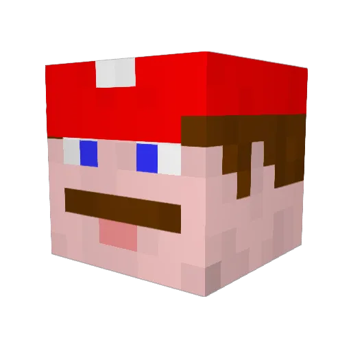 jricketts1 Minecraft avatar head, 3D render