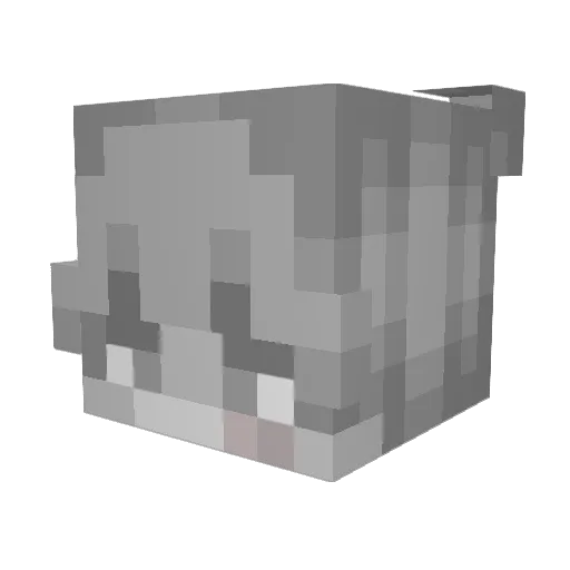 jrkhaled Minecraft avatar head, 3D render
