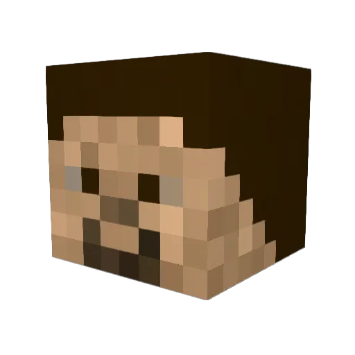 jrmact Minecraft avatar head, 3D render