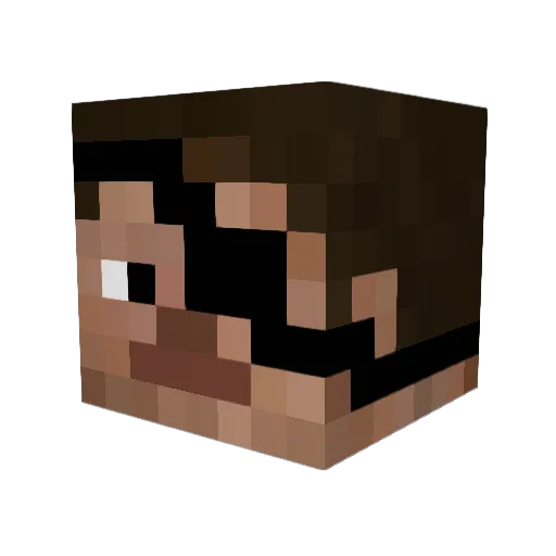 jrmercan Minecraft avatar head, 3D render