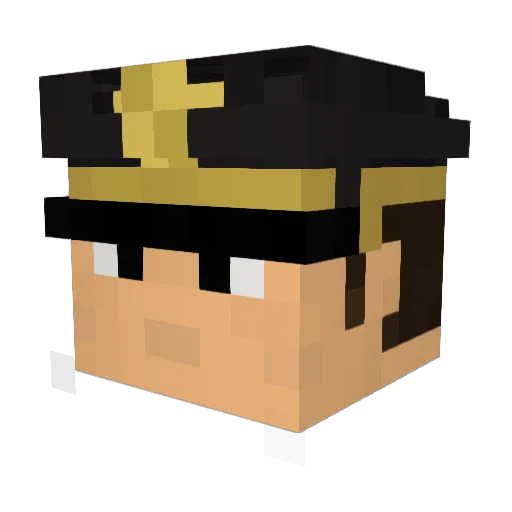 jrpilot Minecraft avatar head, 3D render