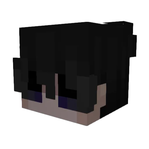 jrr17_ Minecraft avatar head, 3D render