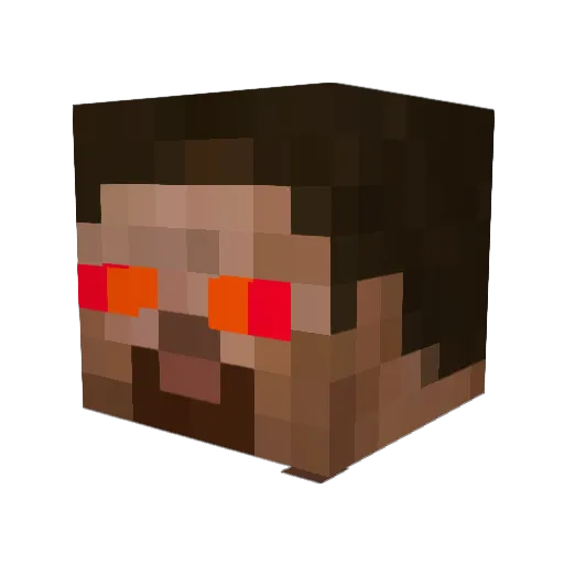 jrr200316 Minecraft avatar head, 3D render