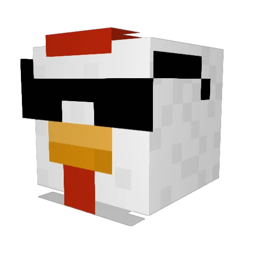 jruff12 Minecraft avatar head, 3D render